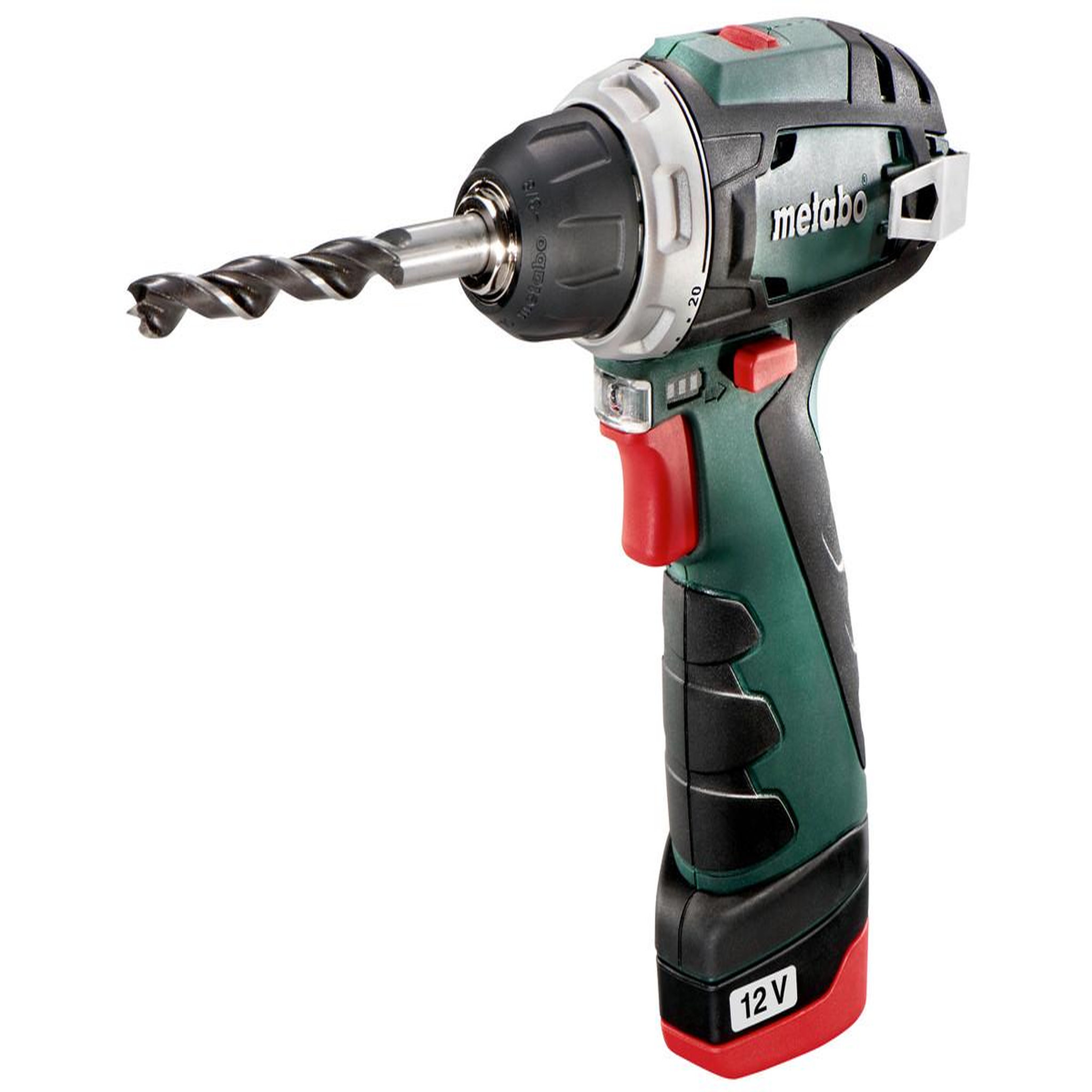 METABO SAS Coffret Perceuse visseuse 12 V sans fil PowerMaxx BS Basic 2 x 2,0 Ah Li-Power, LC12