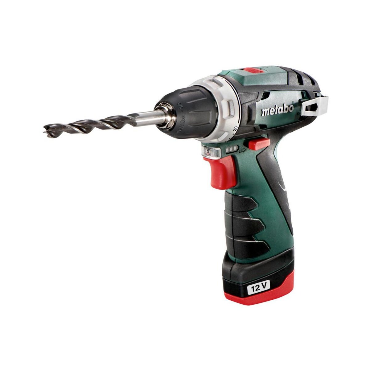 METABO SAS Coffret Perceuse visseuse 12 V sans fil PowerMaxx BS Basic 2 x 2,0 Ah Li-Power, LC12