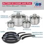 Voir la diapositive 2 : ELO Ensemble de 3 Poêles de cuisson 20, 28 et 32 cm et 4 faitouts 12, 14, 16 et 24 cm Elo Prima Brillant