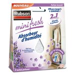 RUBSON Lot de 2 sachets absorbeur MINIFRESH Lavande 50gr
