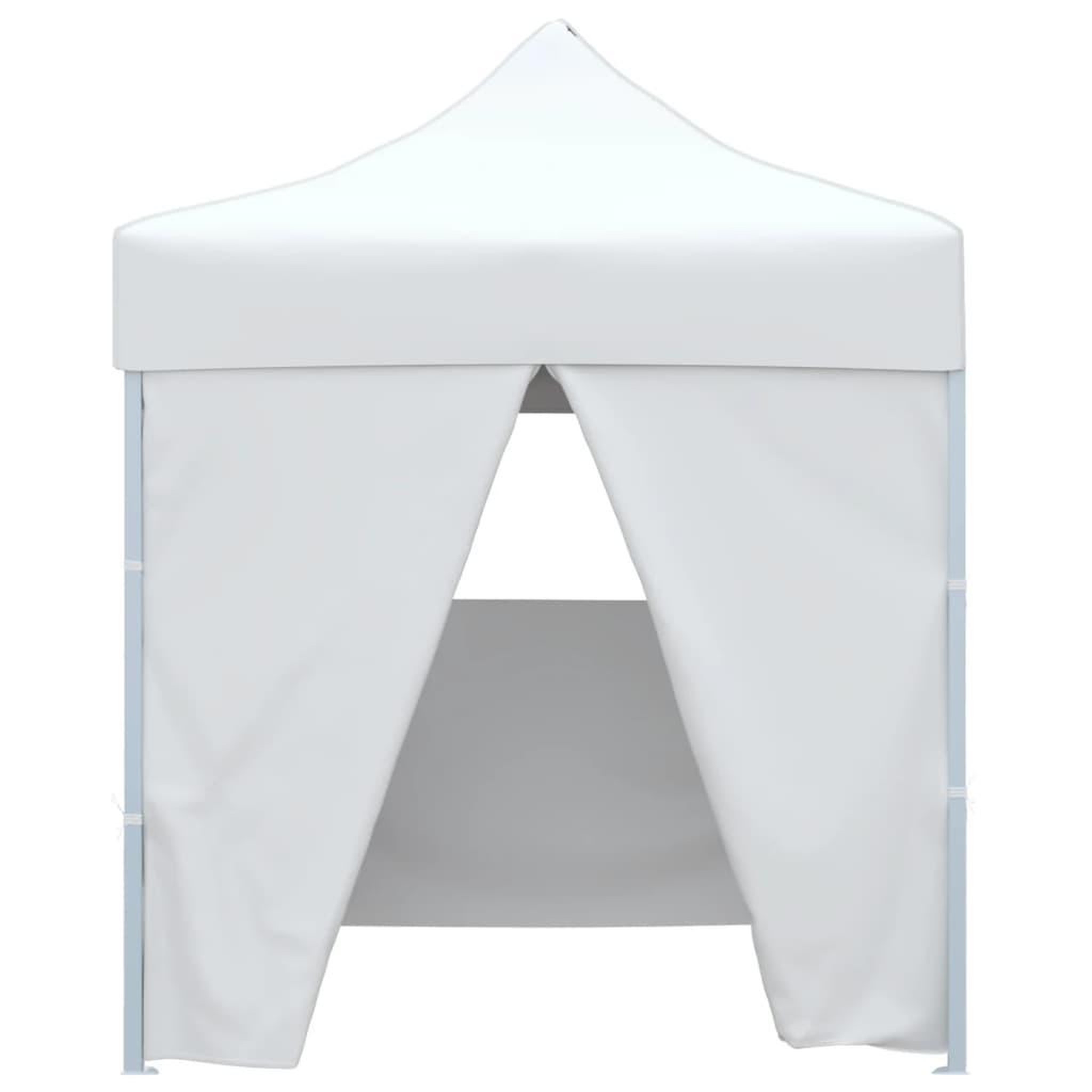 Voir la diapositive 2 : VIDAXL Tente de reception pliable avec 4 parois 2x2 m Acier Blanc
