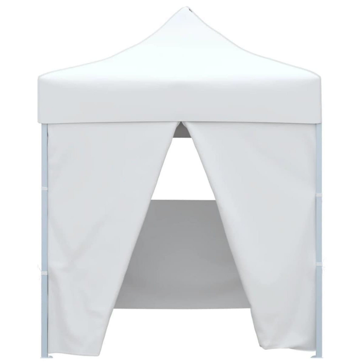 VIDAXL Tente de reception pliable avec 4 parois 2x2 m Acier Blanc