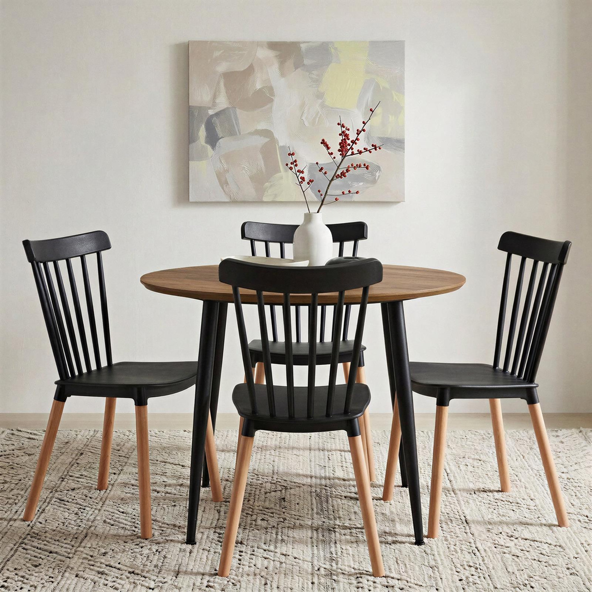 Voir la diapositive 2 : IDIMEX Lot de 4 chaises ravi de salle à manger design