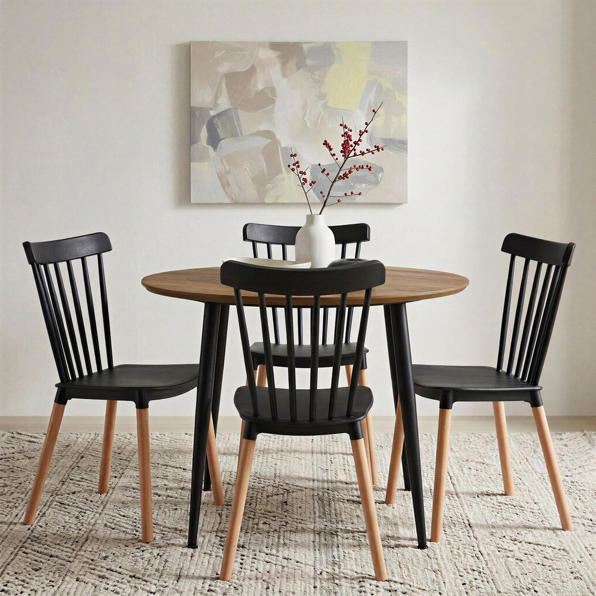 IDIMEX Lot de 4 chaises RAVI de salle à manger design