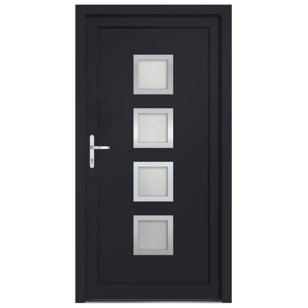 VIDAXL Porte d'entree anthracite 98x200 cm PVC