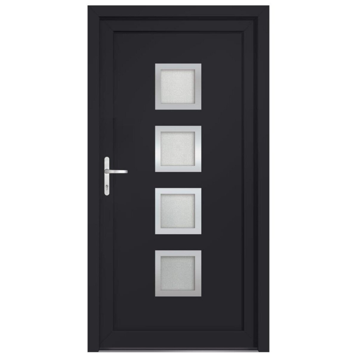 VIDAXL Porte d'entree anthracite 98x200 cm PVC