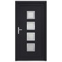 Voir la diapositive 3 : VIDAXL Porte d'entree anthracite 98x200 cm PVC