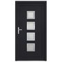 Voir la diapositive 3 : VIDAXL Porte d'entree anthracite 98x200 cm PVC