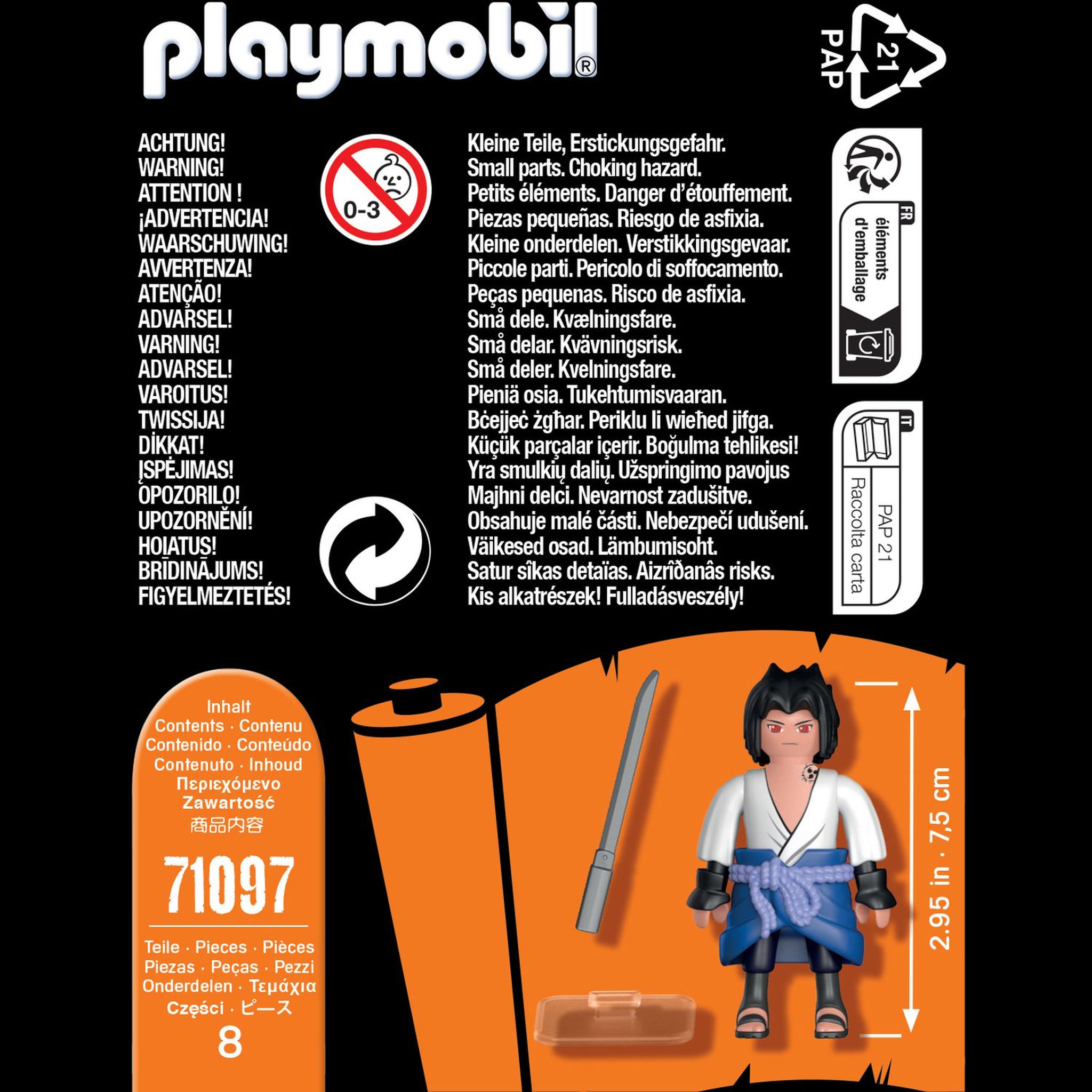 Voir la diapositive 4 : PLAYMOBIL 71097 - Naruto Shippuden - Sasuke