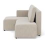 Voir la diapositive 5 : BEST MOBILIER Topaze - canapé d'angle gauche 4 places convertible avec coffre en velours côtelé