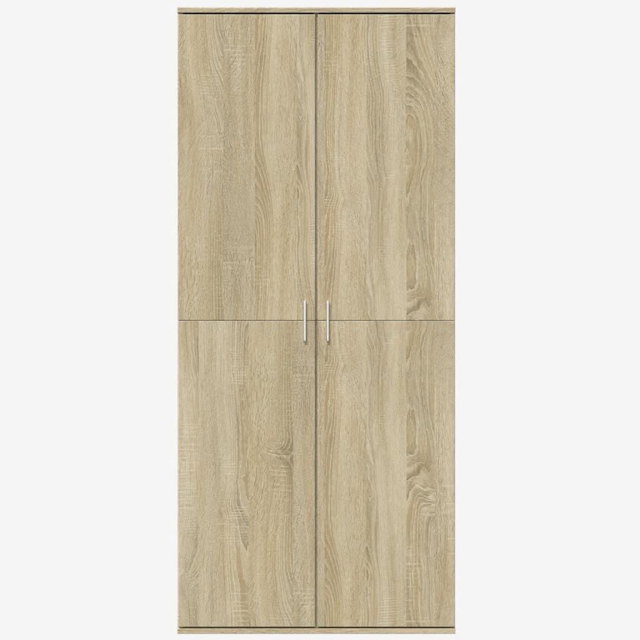 Voir la diapositive 3 : VIDAXL Buffet haut chene sonoma 80x35x180 cm bois d'ingenierie