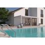 Voir la diapositive 5 : Pergola Bioclimatique adossée 3x6 m - Aluminium - Blanc -  VS OmBREA®