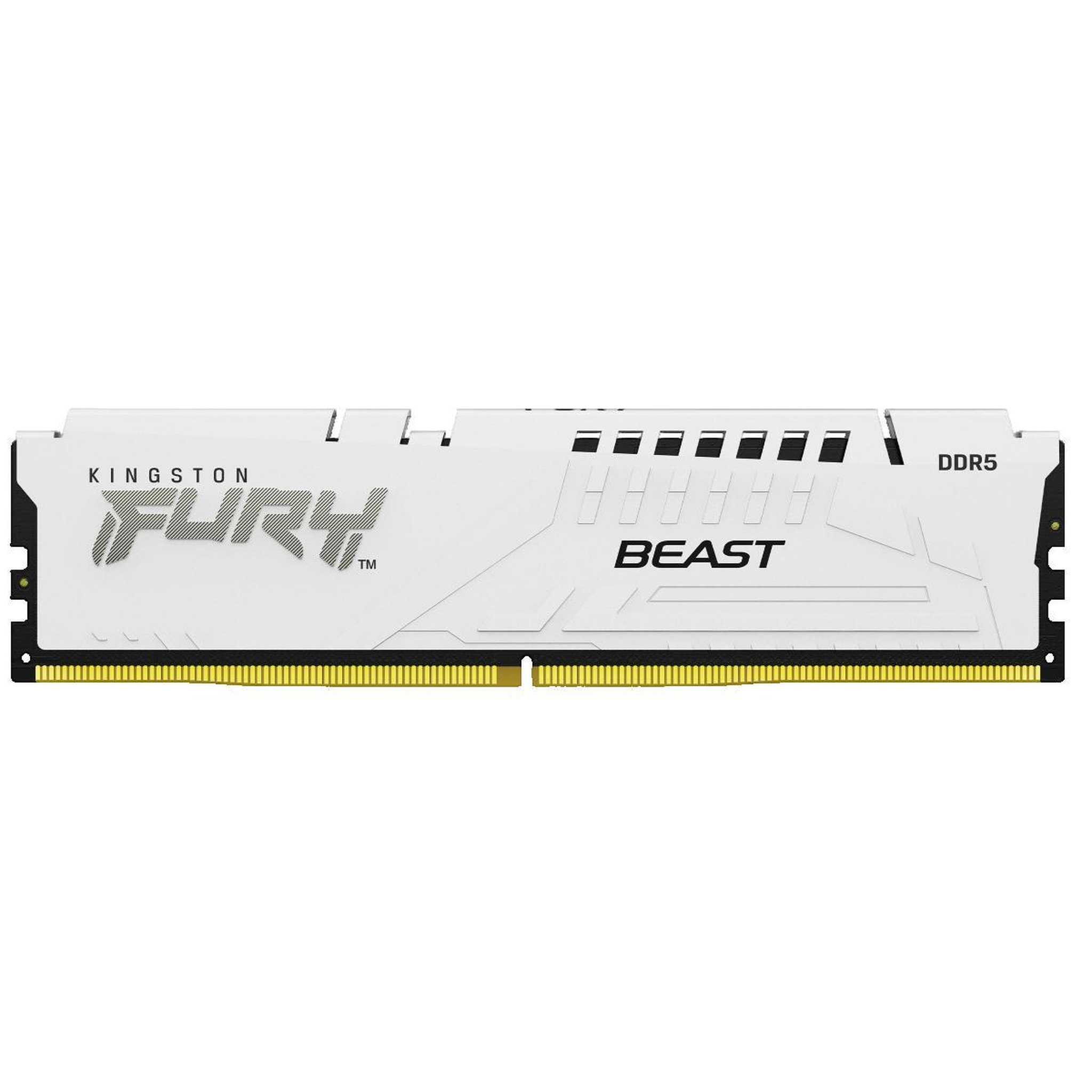 Voir la diapositive 3 : Kingston Module de mémoire Kingston FURY Beast 32 Go DDR5 6000 MHz blanc