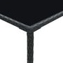 Voir la diapositive 5 : VIDAXL Table de bar de jardin Noir 70x70x110cm Resine tressee et verre