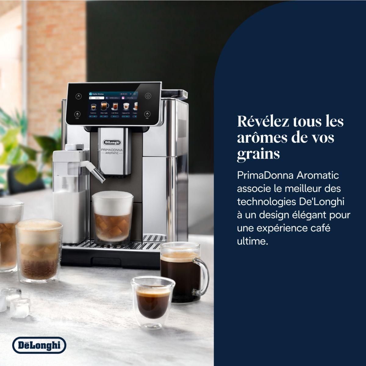 DELONGHI Expresso Broyeur PrimaDonna Aromatic ECAM 630.75.TSM