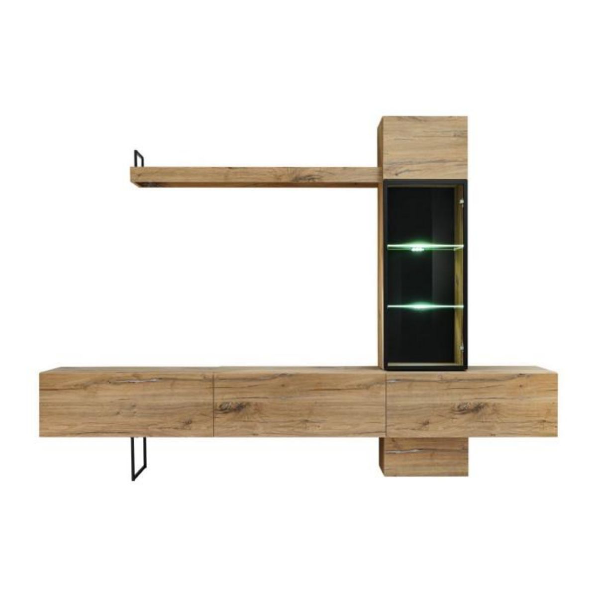 Paris Prix Ensemble Meuble TV design  Rise  240cm Chêne