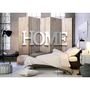 Voir la diapositive 2 : Paris Prix Paravent 5 Volets   Home on Wooden Boards  172x225cm