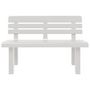 Voir la diapositive 4 : VIDAXL Banc de jardin blanc 110x52x71 cm polypropylene