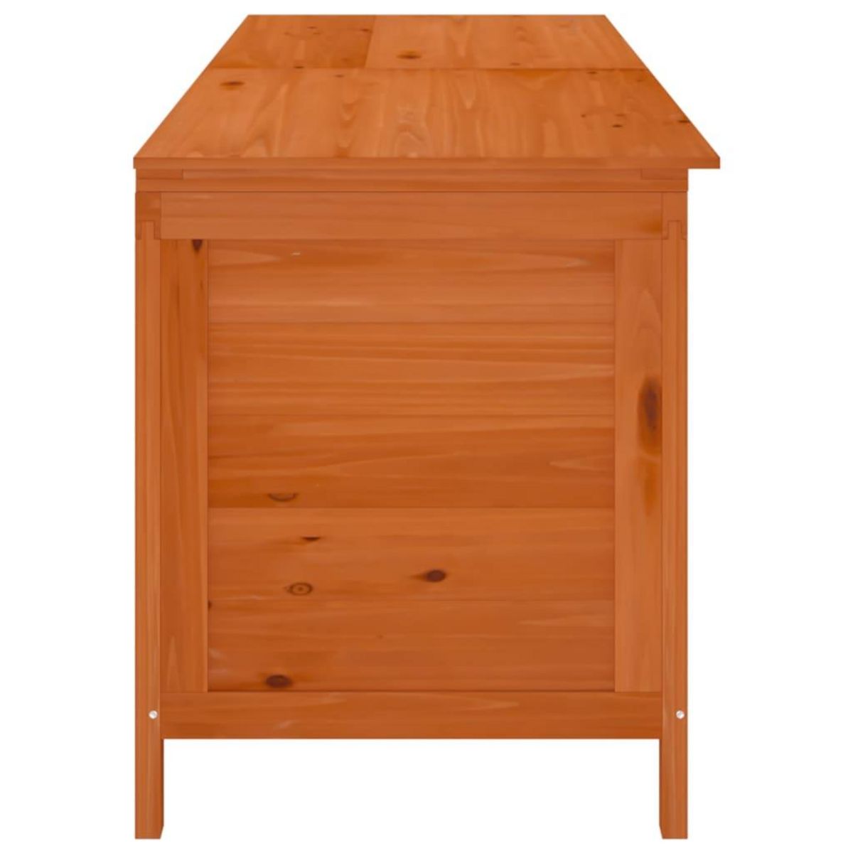 VIDAXL Boîte de rangement de jardin marron bois massif de sapin