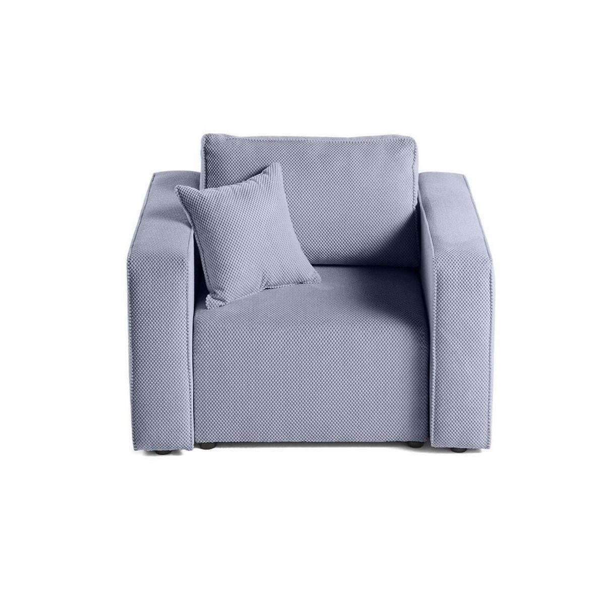 BEST MOBILIER Topaze - fauteuil - en velours texturé