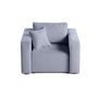 Voir la diapositive 6 : BEST MOBILIER Topaze - fauteuil - en velours texturé