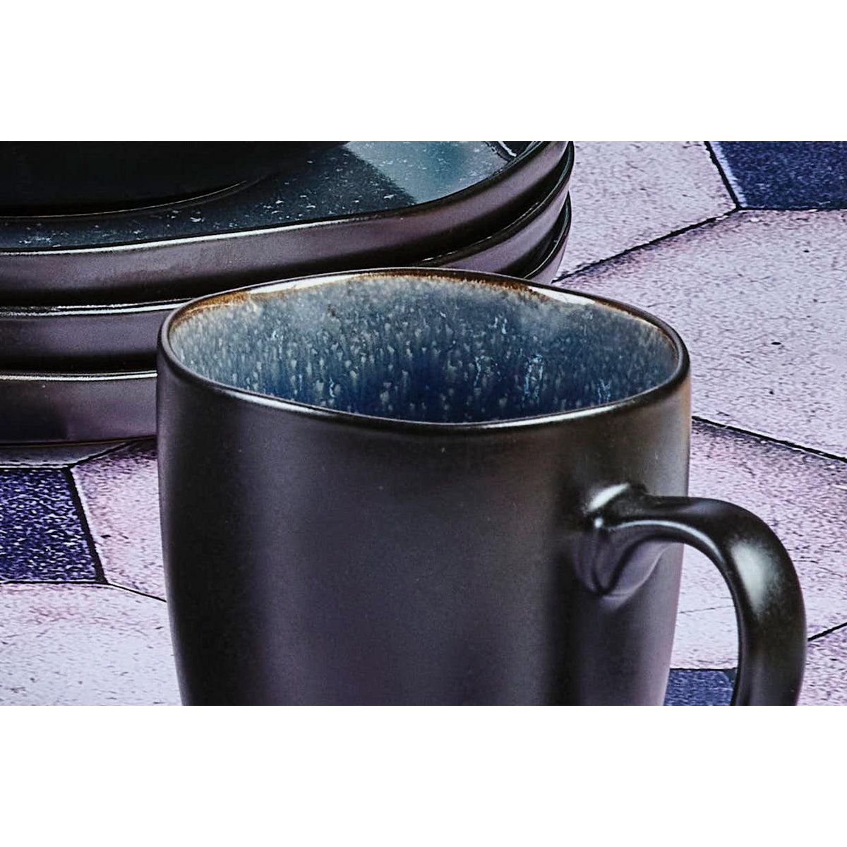 BJORN Mug IRIS 40cl - 6 pièces - Bleu nuit