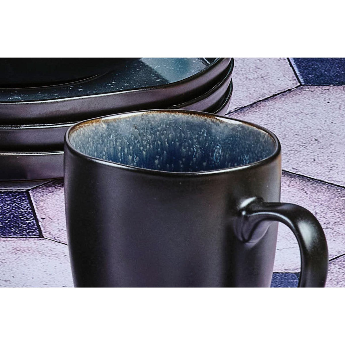 BJORN Mug IRIS 40cl - 6 pièces - Bleu nuit