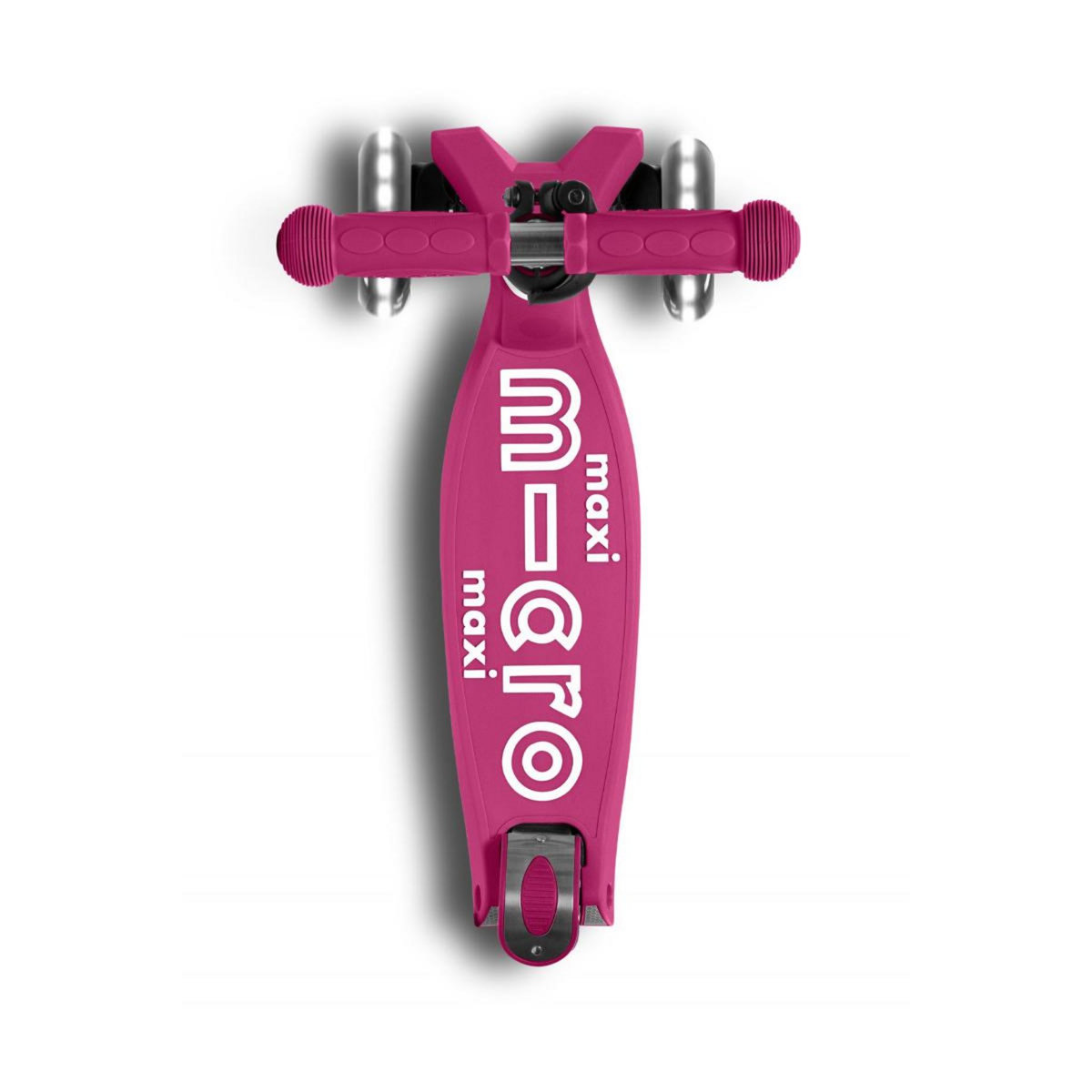 Micro Trottinette  Maxi  Deluxe Pliable LED - Baie Rouge