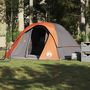 Voir la diapositive 4 : VIDAXL Tente de cabine familiale 6 personnes gris orange impermeable