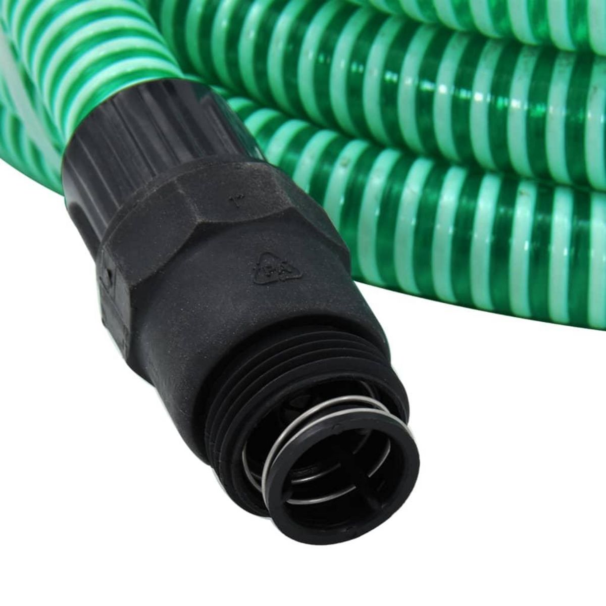 VIDAXL Tuyau d'aspiration avec raccords en PVC vert 1  10 m PVC