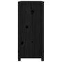 Voir la diapositive 5 : VIDAXL Armoire laterale Noir 100x40x90 cm Bois de pin massif