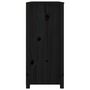 Voir la diapositive 5 : VIDAXL Armoire laterale Noir 100x40x90 cm Bois de pin massif