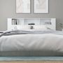 Voir la diapositive 5 : VIDAXL Armoire de tete de lit Blanc brillant 200x18,5x104,5 cm