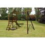 Voir la diapositive 3 : Soulet Portique balançoire bois avec tour et toboggan Libellule