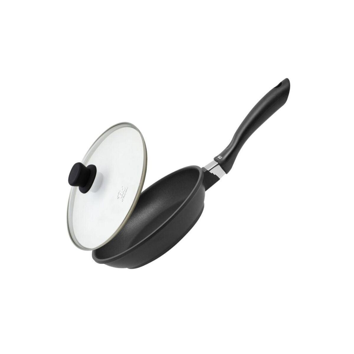 ELO Poêle à frire 20 cm et couvercle sans PFAS Elo Alucast