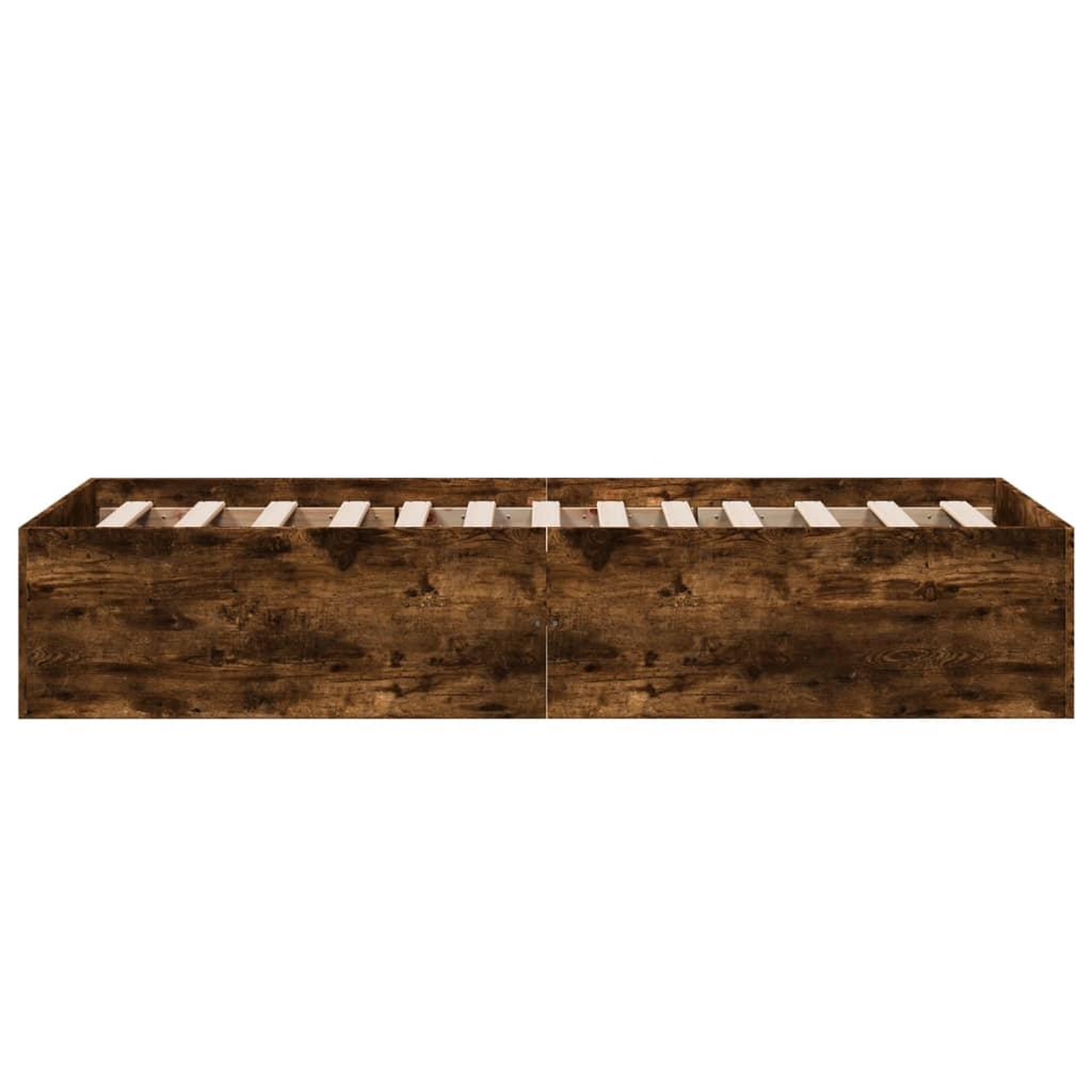 Voir la diapositive 5 : VIDAXL Cadre de lit sans matelas chene fume 90x190 cm