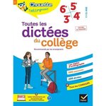 TOUTES LES DICTEES DU COLLEGE. 6E - 5E - 4E - 3E, Valle Sophie
