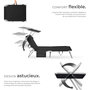 Voir la diapositive 3 : tectake Bain de soleil pliable noir