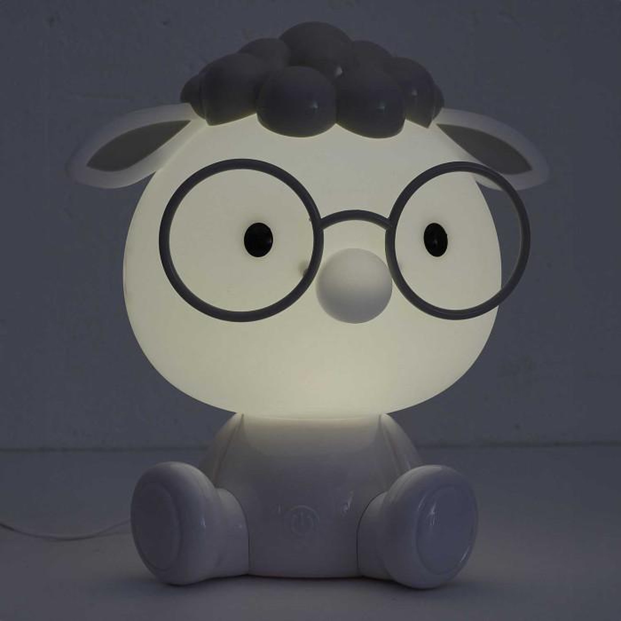 Voir la diapositive 6 : Paris Prix Veilleuse Enfant à LED  Mouton  25cm Blanc