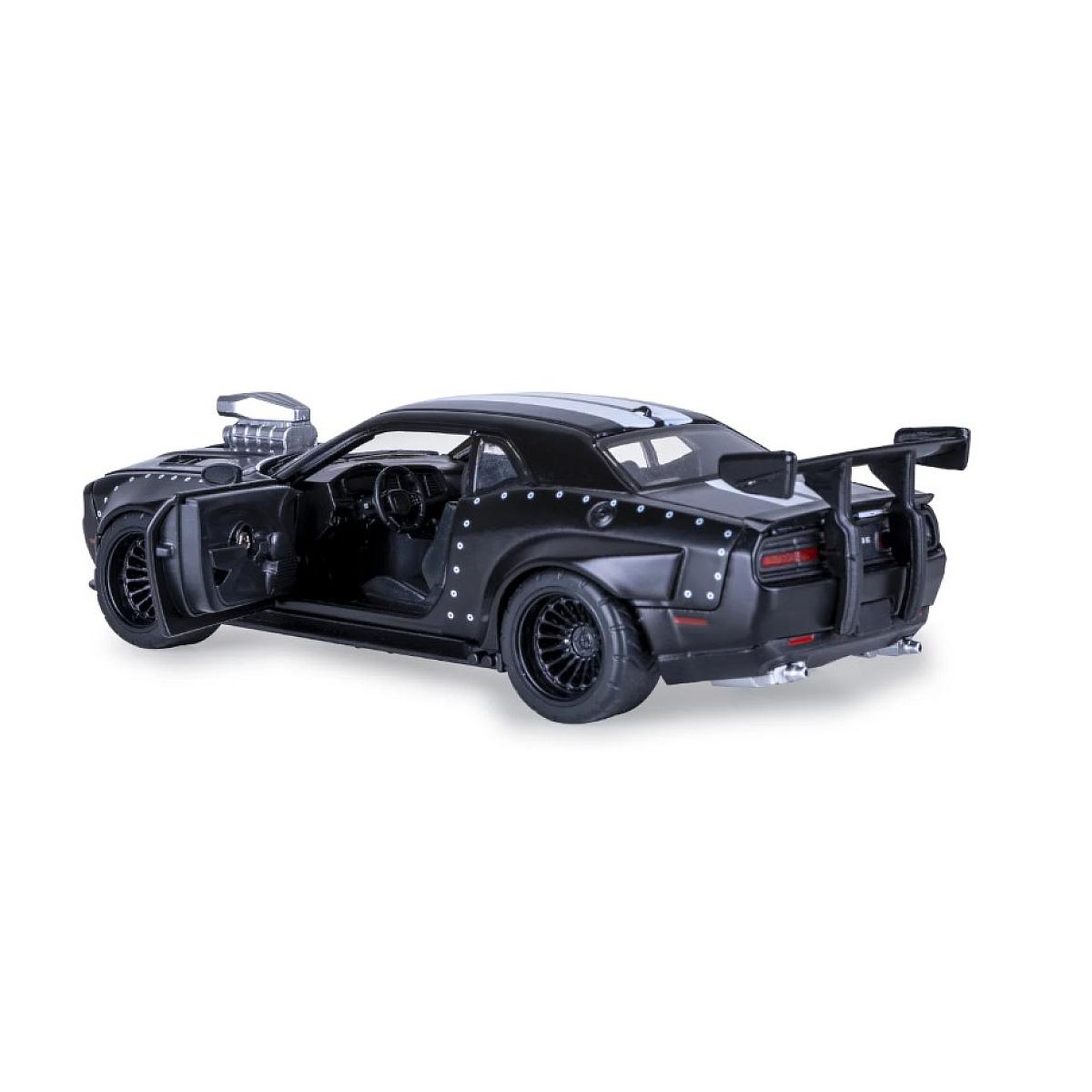 Voir la diapositive 2 : Jamara Dodge Challenger SRT Jailbreak miniature 1:36 noire 2en1