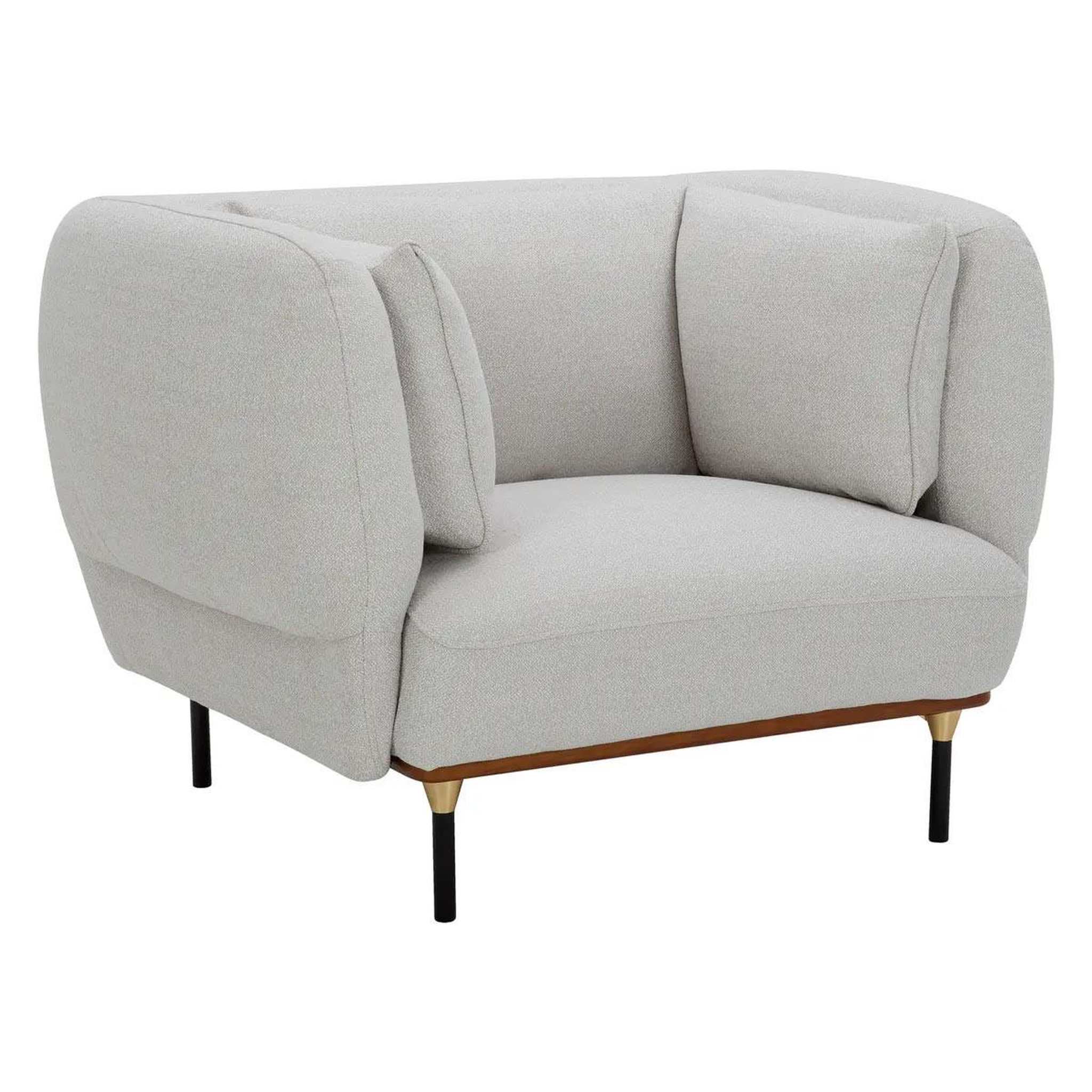 Voir la diapositive 1 : ATMOSPHERA Fauteuil design  isée  113cm gris clair