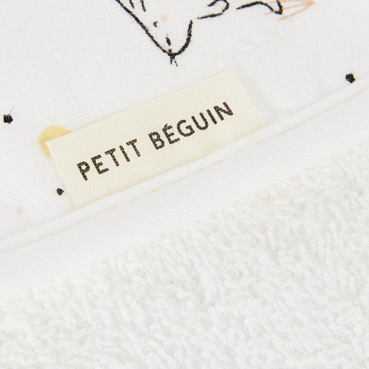 Petit Béguin Bavoir d'épaule bébé Hello Baby