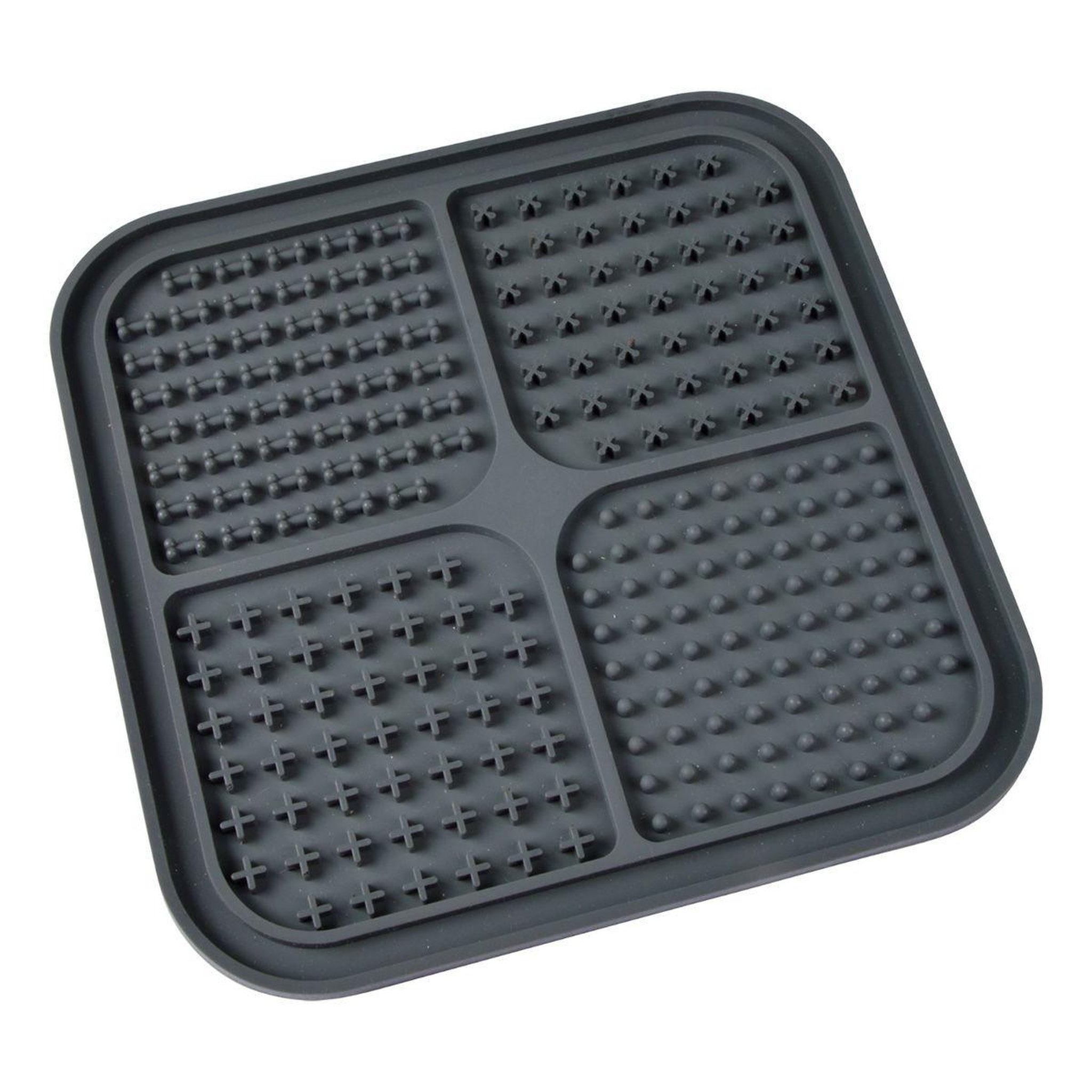 LOVE STORY Tapis de léchage animaux  silicone  20cm anthracite