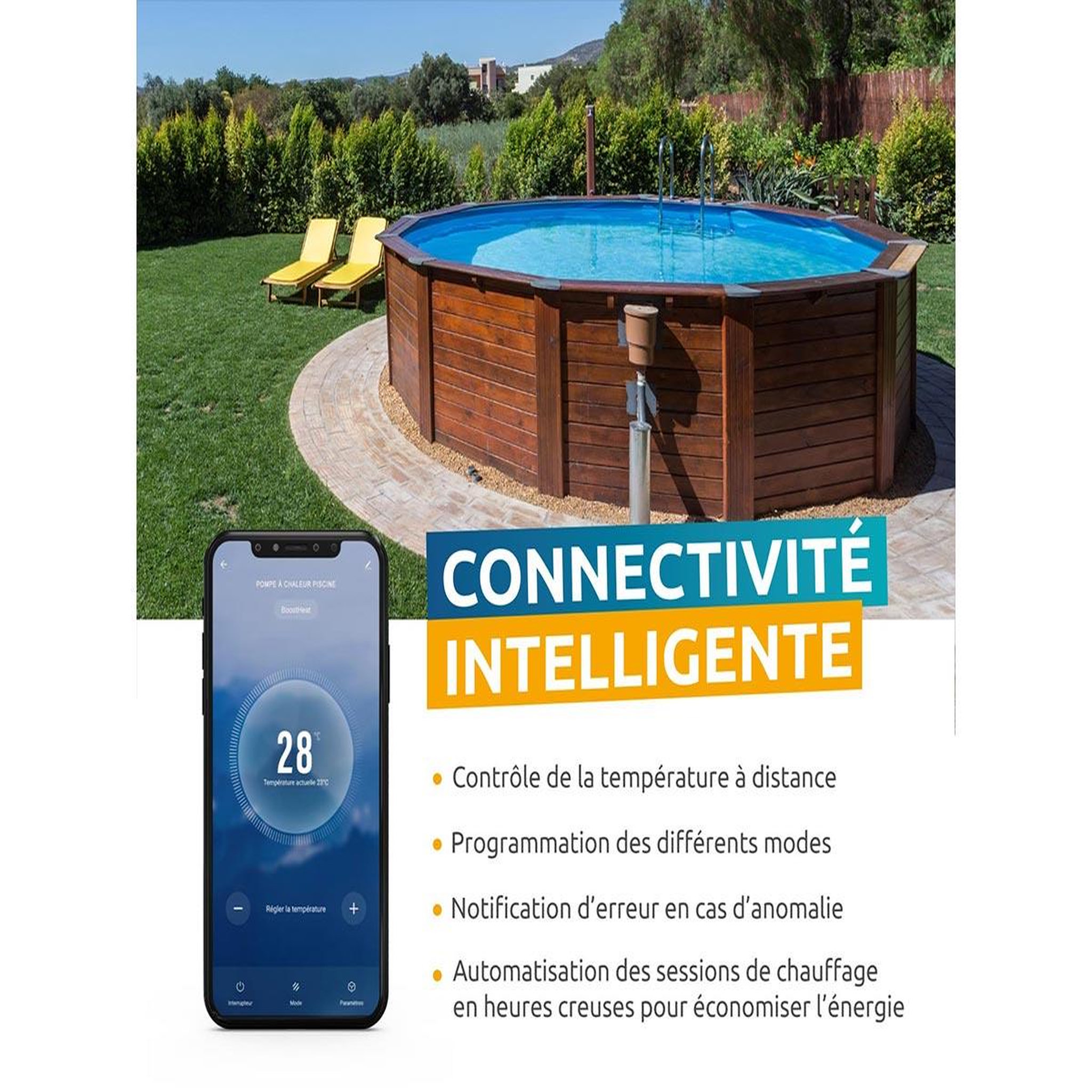 Voir la diapositive 6 : Poolex Pompe à chaleur 3,5 kw nano new - poolex