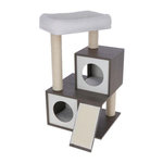 KERBL Arbre a chat - 48x44x86cm - Flair - KERBL - Blanc/gris - Sisal