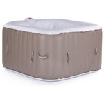 Habitat et Jardin SPA GONFLABLE MONAC EN PVC - 6 PLACES - TAUPE/CREME