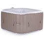 Voir la diapositive 1 : Habitat et Jardin SPA GONFLABLE MONAC EN PVC - 6 PLACES - TAUPE/CREME