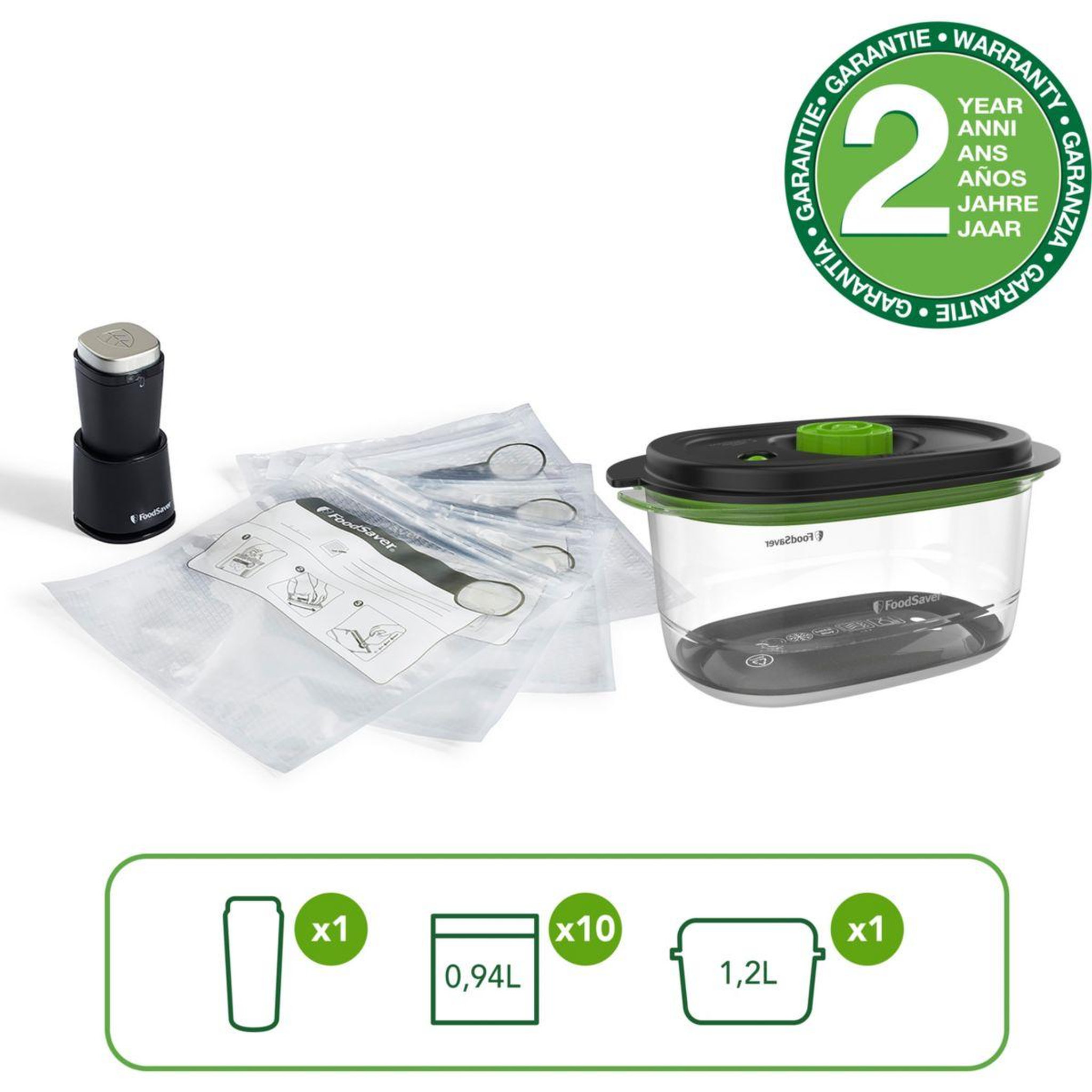 Voir la diapositive 1 : FOODSAVER Machine sous vide sans fil vs1199x