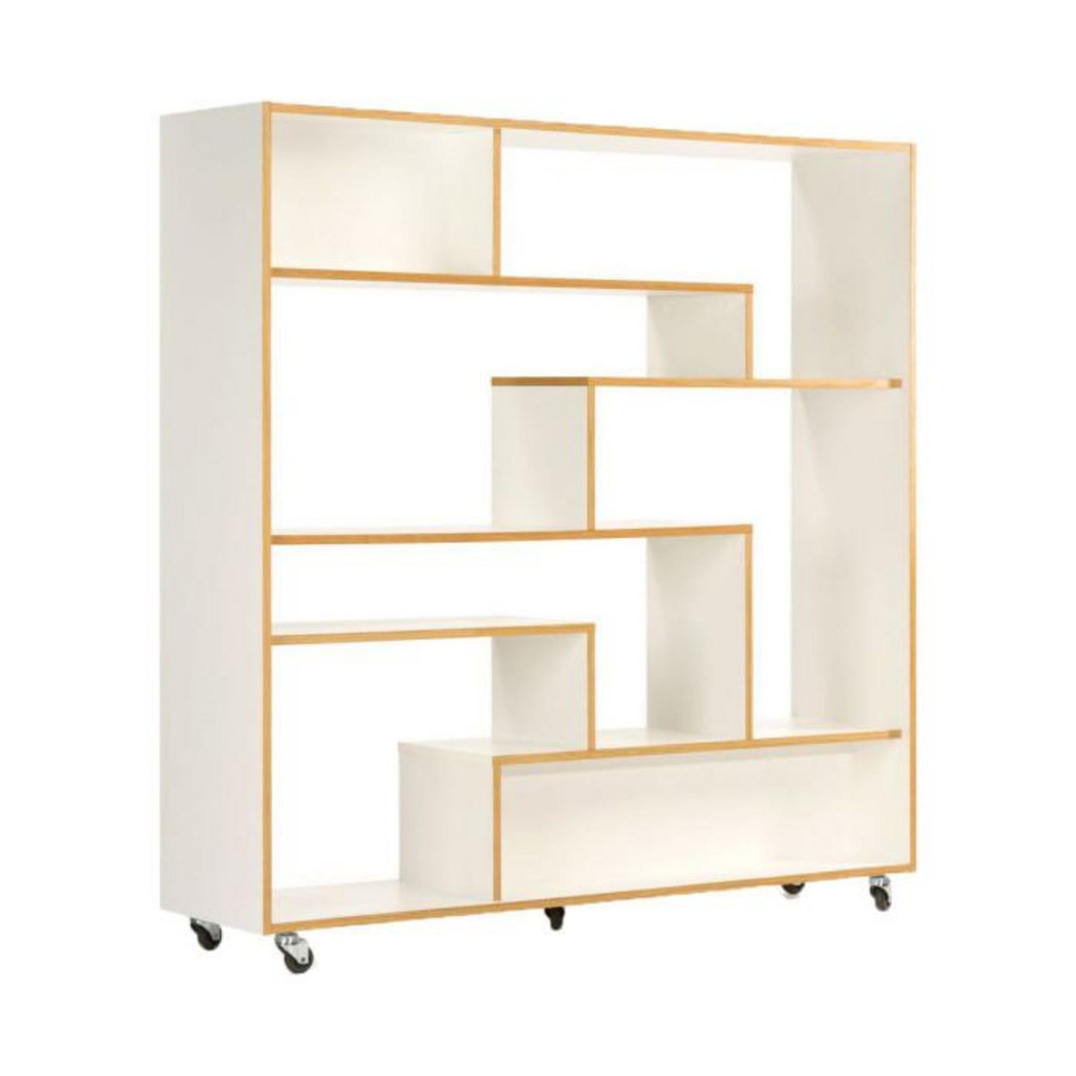 Paris Prix Étagère Bibliothèque Design  Southbury  143cm Chêne & Blanc