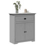 Voir la diapositive 1 : VIDAXL Armoire de couloir BODO gris 80x35x90 cm